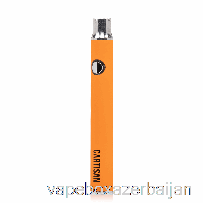 E-Juice Vape Cartisan Button VV 350 510 Battery Orange